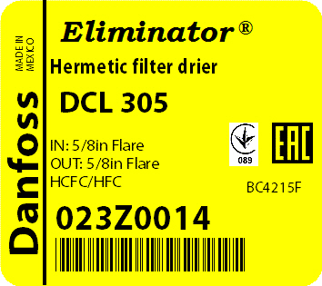 Фильтр Danfoss DCL 305 5/8 023Z0014
